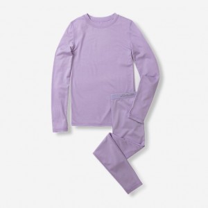 Eddie Bauer Baselayer Set T-shirts Mädchen Lavendel | QDJH-70219