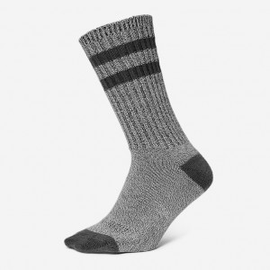 Eddie Bauer Baumwoll-Blend Ragg Crew Socken Herren Grau | EDJY-81543