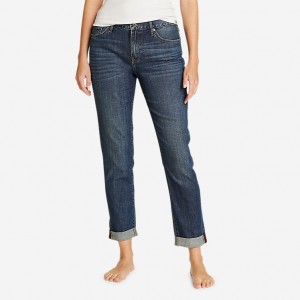 Eddie Bauer Boyfriend - Slim Leg Jeans Damen Indigo | XFVC-50391