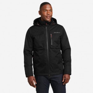 Eddie Bauer Bramble Jacken Herren Schwarz | RFYZ-10697