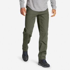 Eddie Bauer Capacitor Flex Canvas Arbeits Hose Herren Grün | WBHI-32617