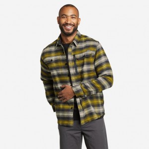 Eddie Bauer Chopper Heavyweight Flannel Hemd Herren Grün | CHWB-94153