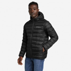 Eddie Bauer CirrusLite Mit Kapuze Down Jacken Herren Schwarz | KYDG-25687