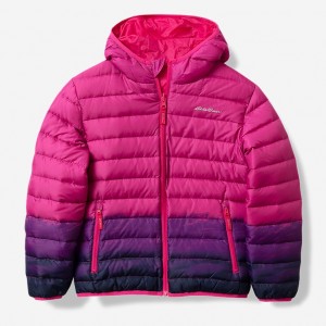 Eddie Bauer CirrusLite Reversible Down Mit Kapuze - Ombre Jacken Mädchen Rosa | GORT-89143