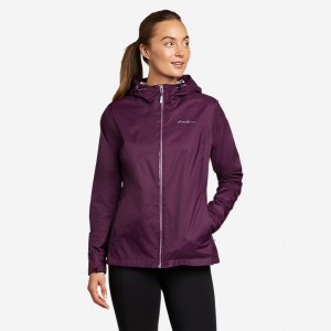 Eddie Bauer Cloud Rain Jacken Damen Dunkellila | EHNP-39217