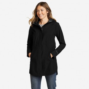 Eddie Bauer Cloud Stretch 2 Parka Damen Schwarz | YELP-83674