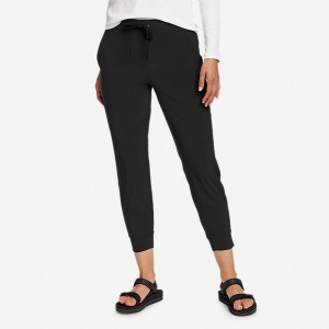 Eddie Bauer Departure Jogger Hose Damen Schwarz | KJXI-84031