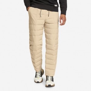 Eddie Bauer Down Hose Herren Hellkhaki | WPTZ-15840