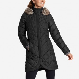 Eddie Bauer Elysa Down Parka Damen Schwarz | SDEY-58672