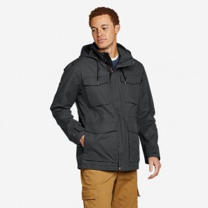 Eddie Bauer Everson Parka Herren Schwarz | TAIB-97581