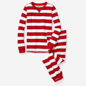 Eddie Bauer Family Set - Candy Cane Nachtwäsche Jungen Weiß | PGZI-61372