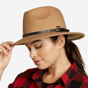 Eddie Bauer Felt Weite Brim Hüte Damen Gelb | FXTJ-34798