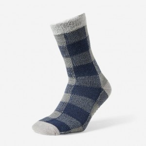 Eddie Bauer Firelight Lounge Socken Herren Navy | OKWY-02514