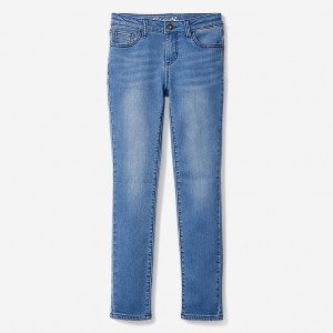 Eddie Bauer Five-Pocket Knit Flex Jeans Mädchen Indigo | WBYG-42031