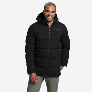 Eddie Bauer Glacier Peak Seamless Stretch Down Parka Herren Schwarz | TLEK-20639