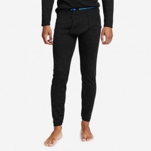 Eddie Bauer Guide Midweight Baselayer Hose Herren Schwarz | JDUV-06783