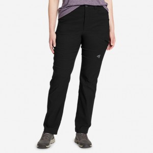 Eddie Bauer Guide Pro - High Rise Hose Damen Schwarz | LFGP-35042