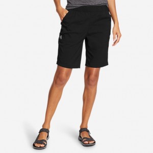 Eddie Bauer Guide Ripstop Kurze Hose Damen Schwarz | TLOC-71495