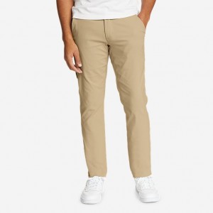 Eddie Bauer Horizon Guide Chino - Slim Fit Hose Herren Hellkhaki | TNLU-15230