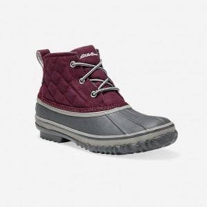 Eddie Bauer Hunt Pac Mid - Fabric Stiefel Damen Dunkellila | TMRN-67302