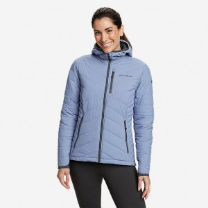 Eddie Bauer IgniteLite Stretch Reversible Mit Kapuze Jacken Damen Blau | MVEI-48793