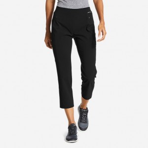 Eddie Bauer Incline Utility Capris Hose Damen Schwarz | VUIR-70342