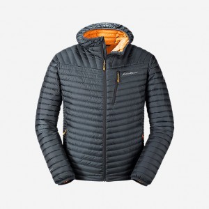 Eddie Bauer MicroTherm® 2 Down Mit Kapuze Jacken Herren Blau | TXCS-70134