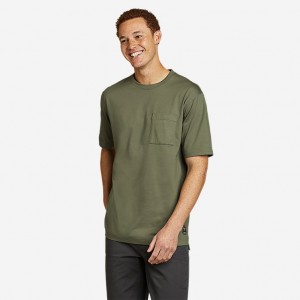 Eddie Bauer Mountain Ops Kurzes-Sleeve T-shirts Herren Grün | WTSO-02139