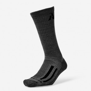 Eddie Bauer Pro Merino Light Hiker Crew Socken Herren Schwarz | RZQK-60492