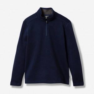 Eddie Bauer Radiator 1/4-Zip Pullover Jungen Hellnavy | IVLM-83054