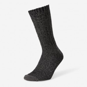 Eddie Bauer Ragg Boot Socken Herren Schwarz | SVQB-35681