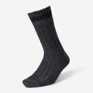 Eddie Bauer Ragg Crew Socken Damen Schwarz | DFGJ-36859