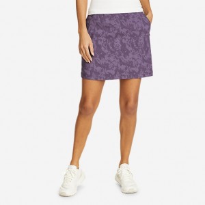 Eddie Bauer Rainier Skort - Camo Print Hose Damen Lila | GUCI-67081