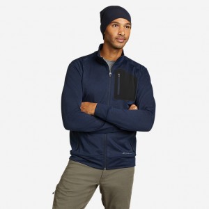 Eddie Bauer Reso Tech Full-Zip Mock Neck Tanktop Herren Navy | OFEC-19540