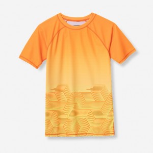 Eddie Bauer Sea Spray Kurzes-Sleeve Rashguard T-shirts Jungen Hellorange | LROT-14320