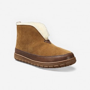 Eddie Bauer Shearling Slippers Stiefel Herren Braun | FXAB-36259