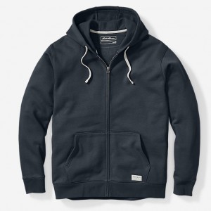 Eddie Bauer Signature Fleece Full-Zip Hoodie Herren Blau | RHMV-35076