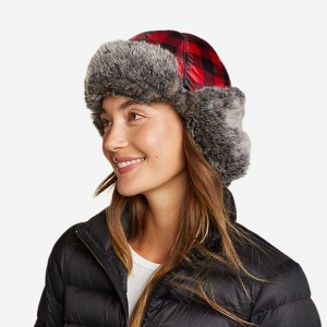 Eddie Bauer Sun Valley Down Hüte Damen Tiefesrot | ZTGK-47659