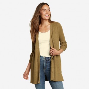 Eddie Bauer Tellus Layering Strickjacke Damen Dunkelbraun | AEZD-67831