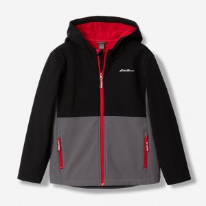 Eddie Bauer Windfoil® Hoodie Jungen Schwarz | ENHW-39846