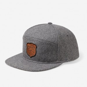 Eddie Bauer Wolle-Blend 5-Panel Hüte Herren Grau | MOFZ-57092