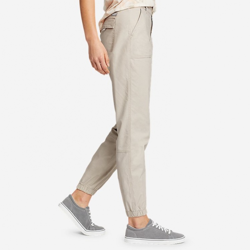 Eddie Bauer Adventurer® Stretch Ripstop Jogger Hose Damen Weiß | MYXJ-48502