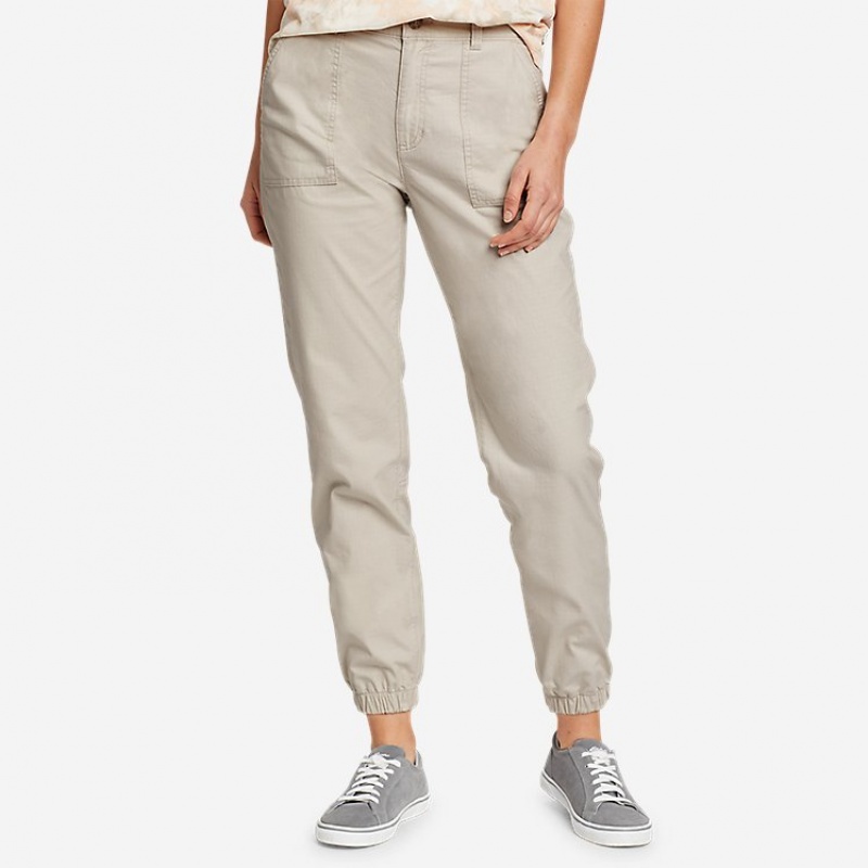 Eddie Bauer Adventurer® Stretch Ripstop Jogger Hose Damen Weiß | MYXJ-48502