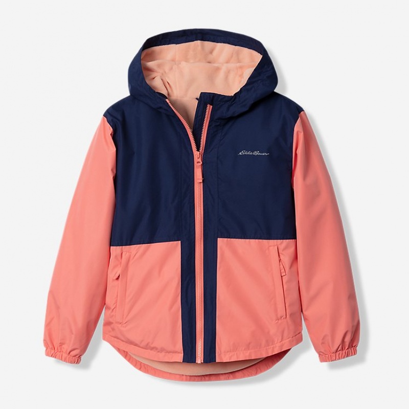 Eddie Bauer Barrier Ridge Fleece-Gefütterte Jacken Mädchen Dunkelrosa | SETW-24587