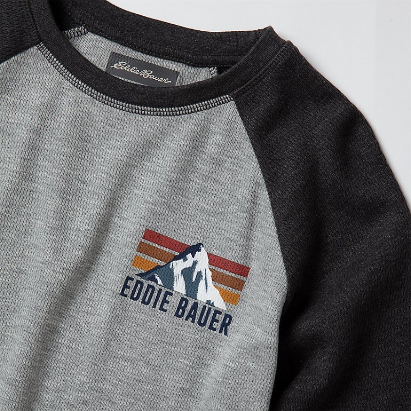 Eddie Bauer Basin Thermal Graphic T-shirts Jungen Grau | ASRF-06843