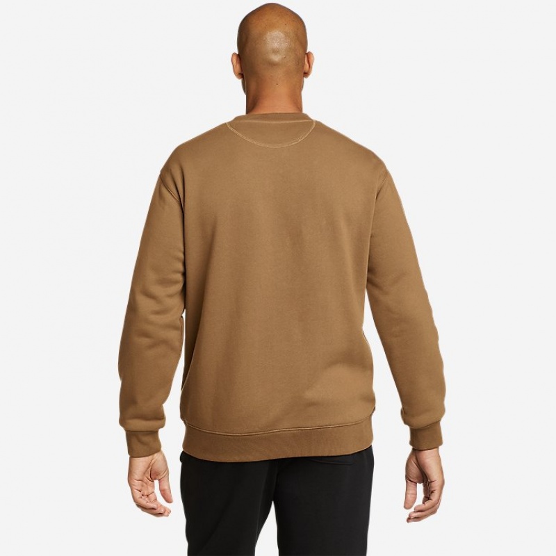 Eddie Bauer Bauer Signature Crewneck Graphic - Outdoors Sweatshirts Herren Gelb | OFTU-59716