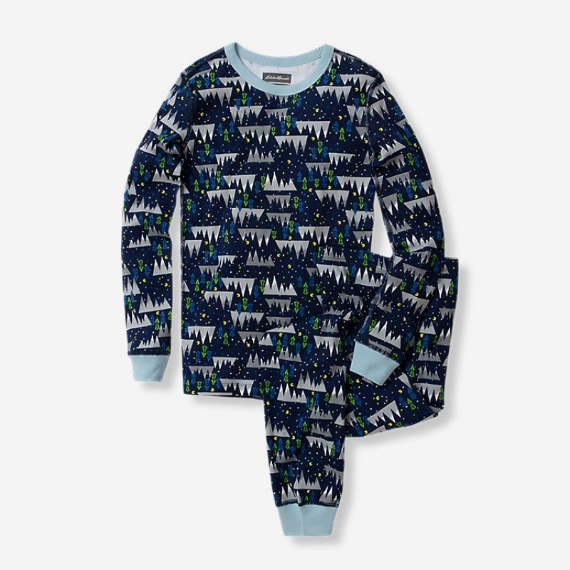 Eddie Bauer Baumwoll Set Nachtwäsche Jungen Hellnavy | SDAI-43570