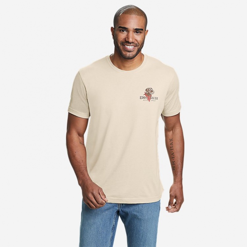 Eddie Bauer Best Friend T-shirts Herren Weiß | WRMD-60195