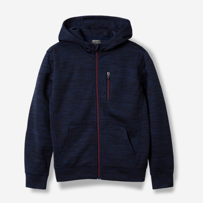 Eddie Bauer Boulder Peak Full-Zip Hoodie Jungen Hellnavy | CDKO-53670