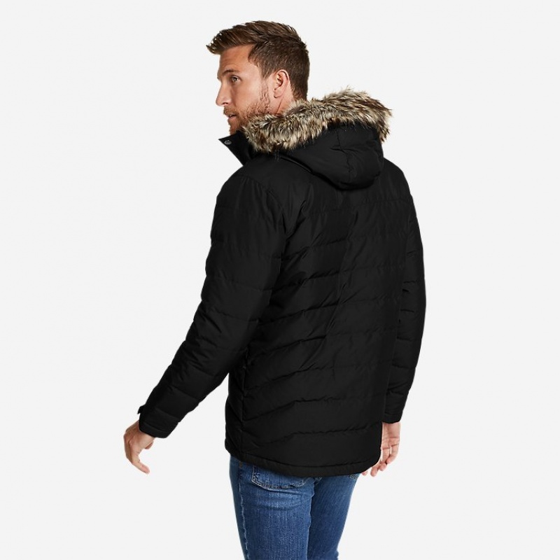 Eddie Bauer Boundary Pass Down Parka Herren Schwarz | RUMF-25879